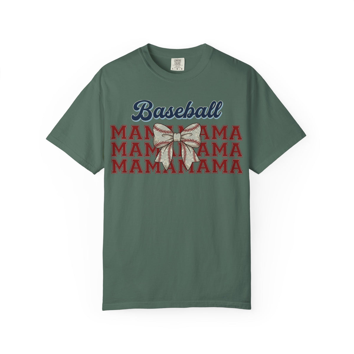 Baseball Mama Shirt, Stacked Varsity Mama Tee, Baseball Bow Mom Shirt, Game Day Baseball Mom Gift