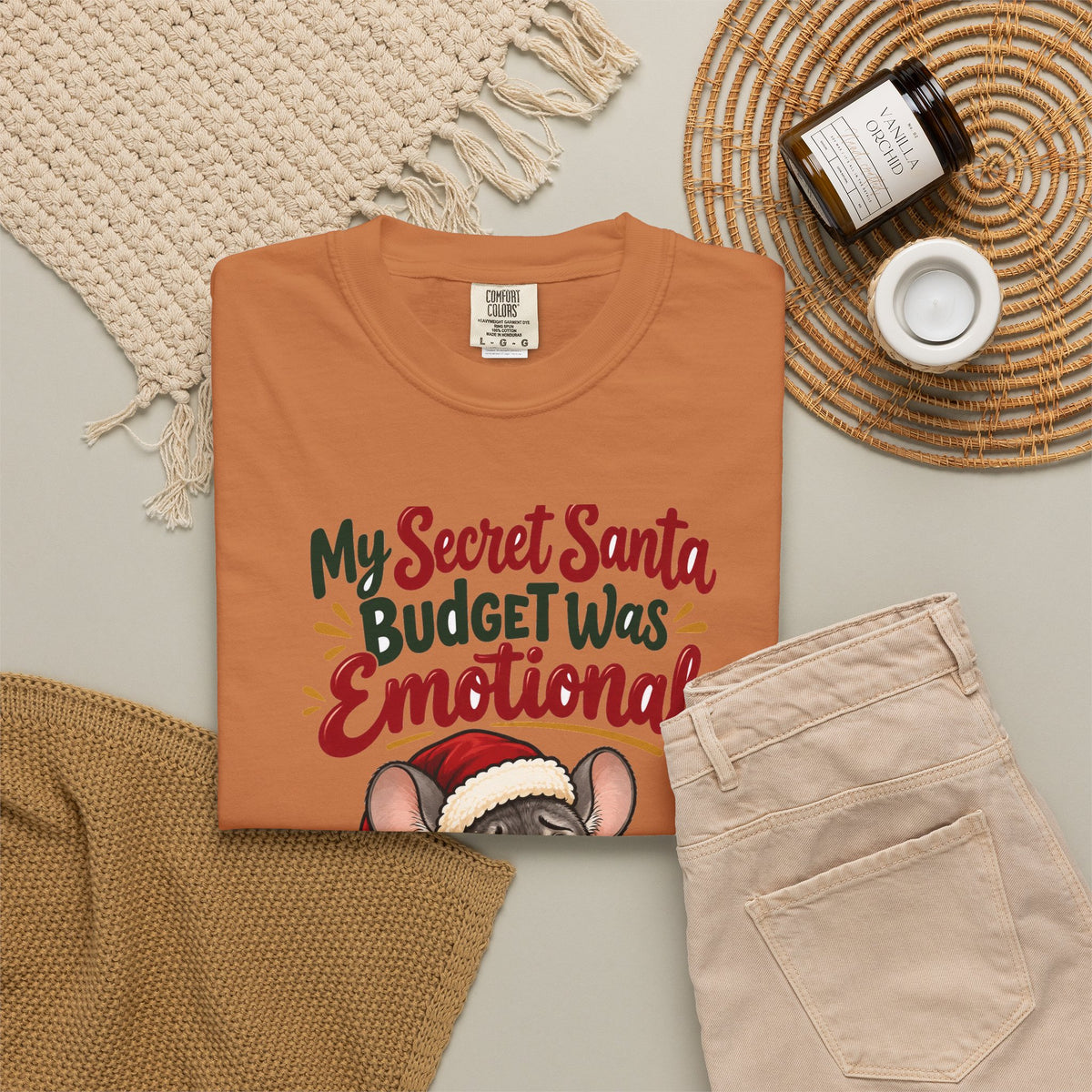 Funny Secret Santa Gift My Secret Santa Budget Was Emotional Shirt, Office Party Shirt, Coworker Christmas Gift Idea