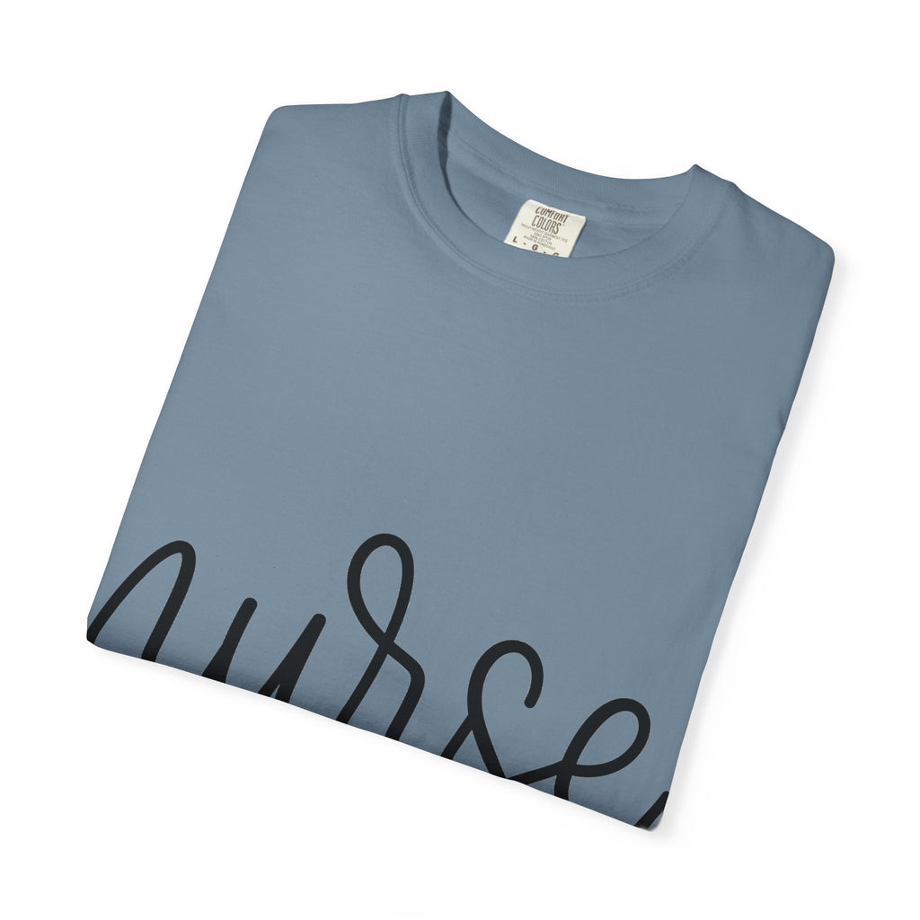 Nurse Script Shirt, Hand Lettered Nurse Heart Tee, Minimal RN Shirt, Nurse Gift