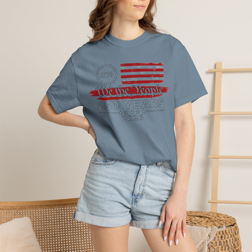 We The People 250 Years Shirt, 1776-2026 Semiquincentennial Tee, Patriotic Anniversary Shirt, July 4th Gift