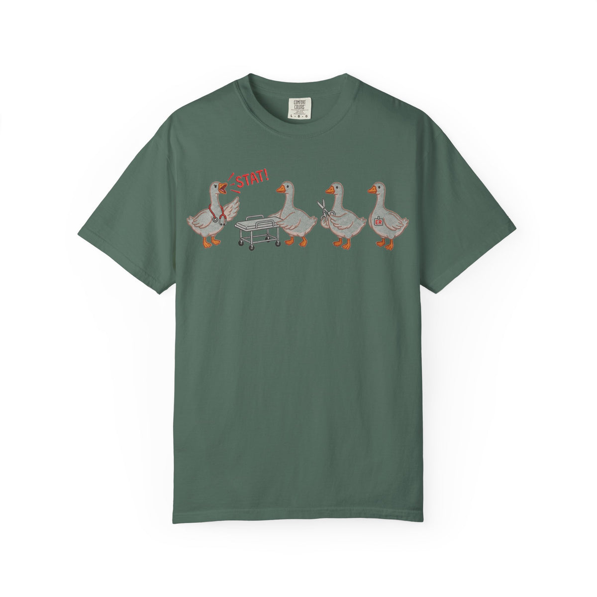 Nurse Goose Squad Stat Shirt, Funny ER Geese Tee, Night Shift Nurse Shirt, RN Team Gift