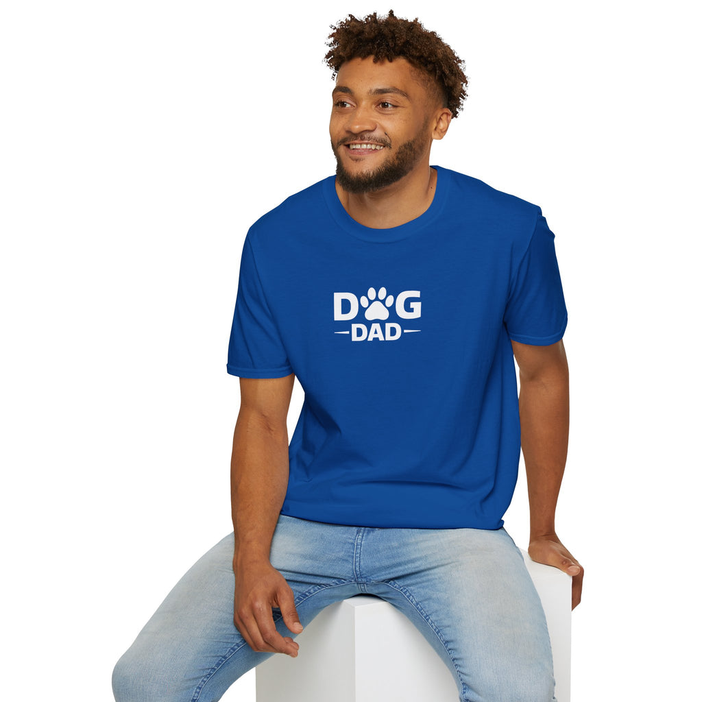 Dog Dad T-Shirt — Paw Print Graphic Tee for Pet Owners