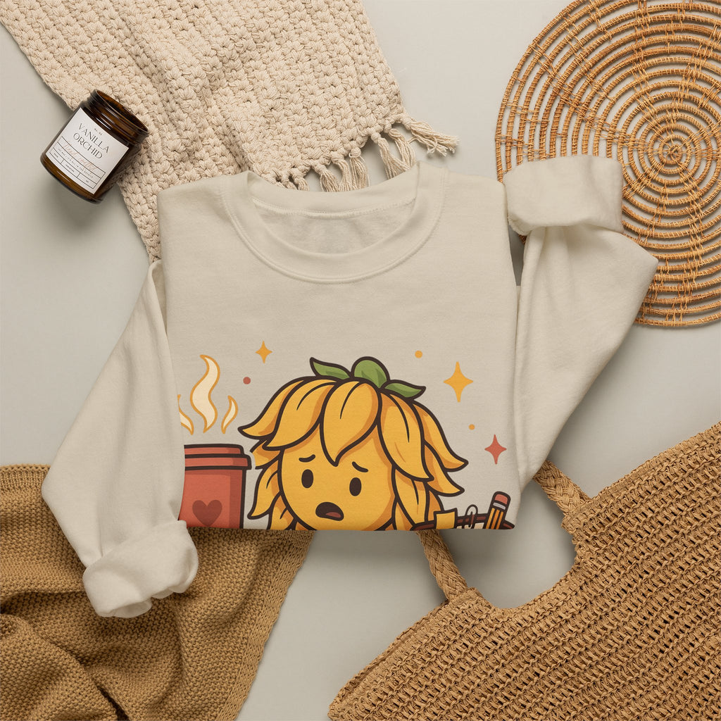 Sarcastic Sweatshirt For Women Undercaffeinated And Overcommitted | Funny Coffee Quote Sweatshirt | Busy Mom Humor Sweatshirt