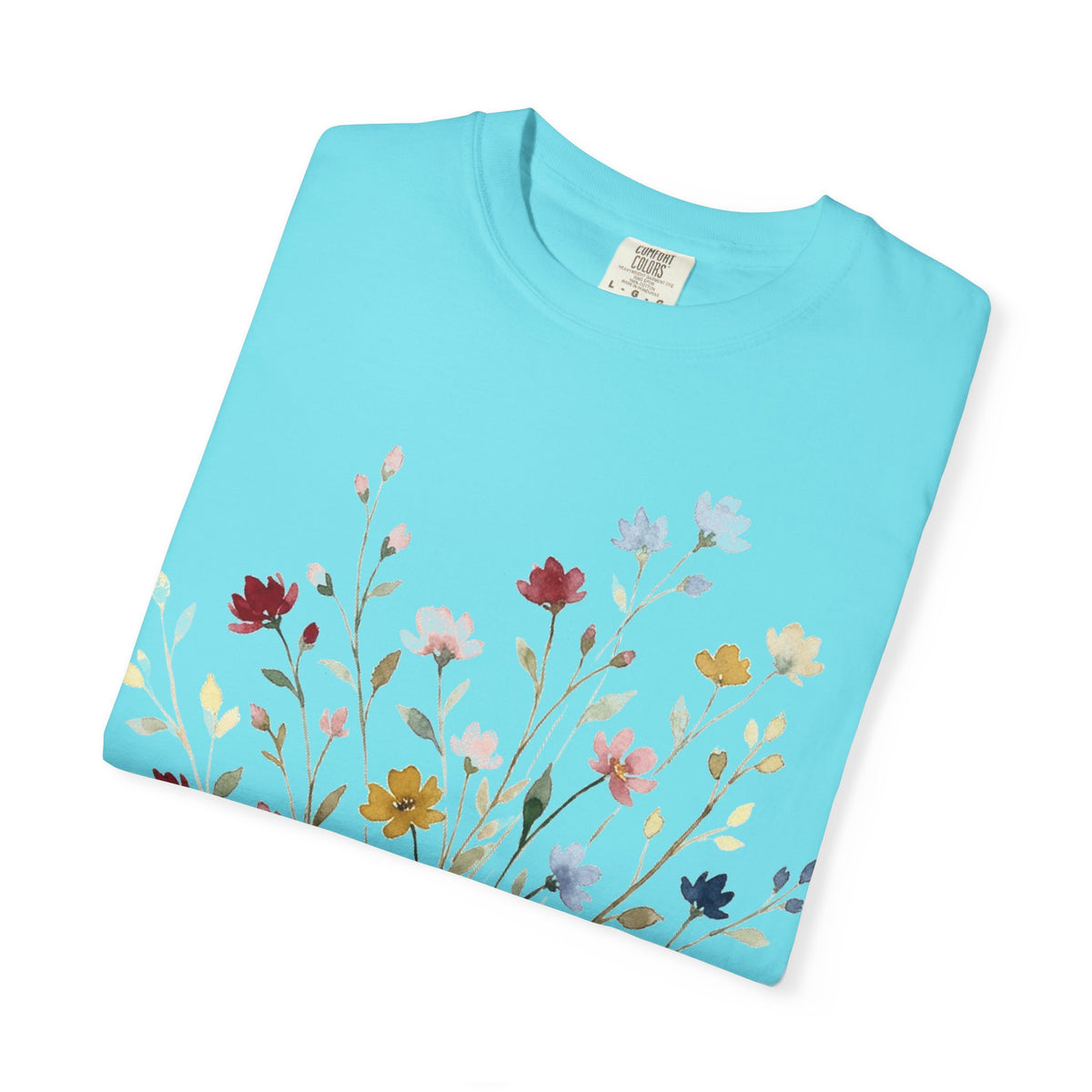 Watercolor Wildflower Spray Shirt, Painted Meadow Bouquet Tee, Cottagecore Floral Shirt, Garden Gift