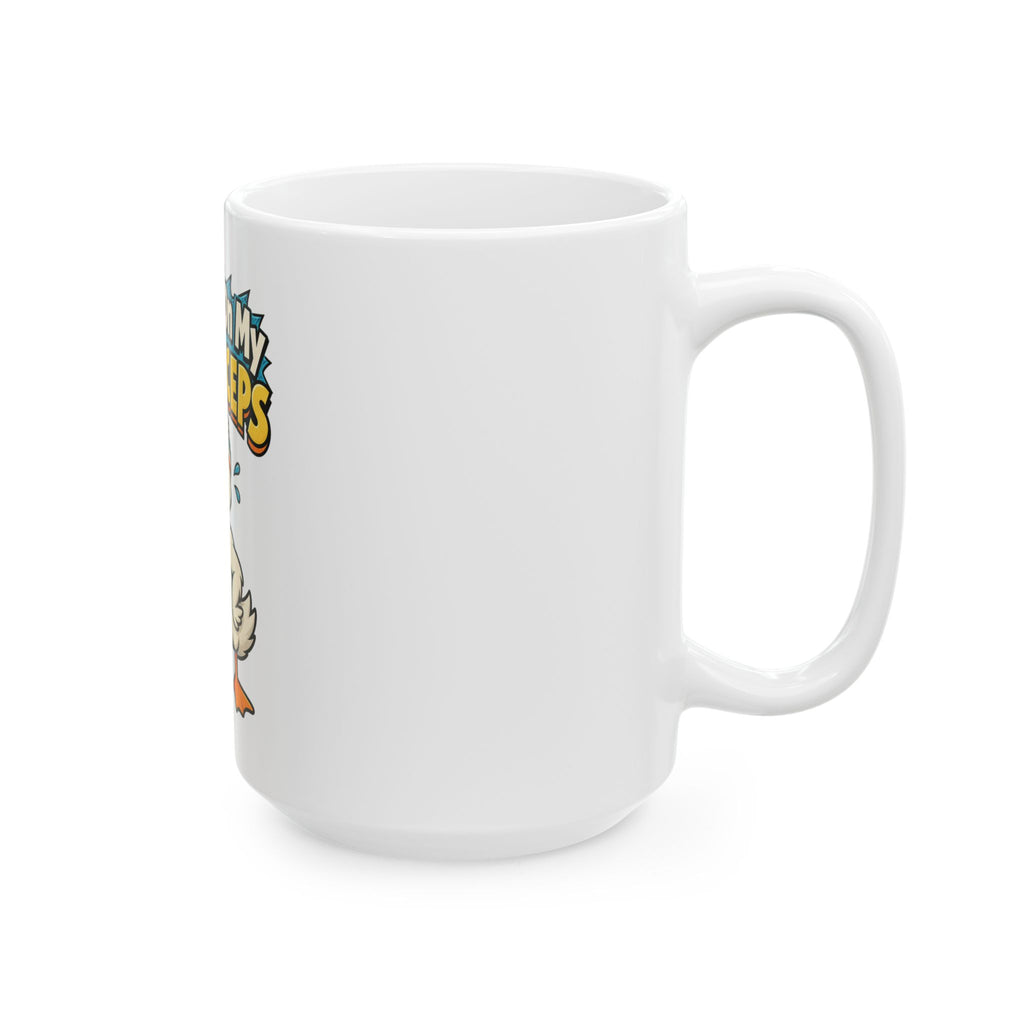 Working On My Quackceps Mug, Funny Gym Lover Gift for Him Her, Workout Christmas Gift, Coffee Mug 11oz 15oz