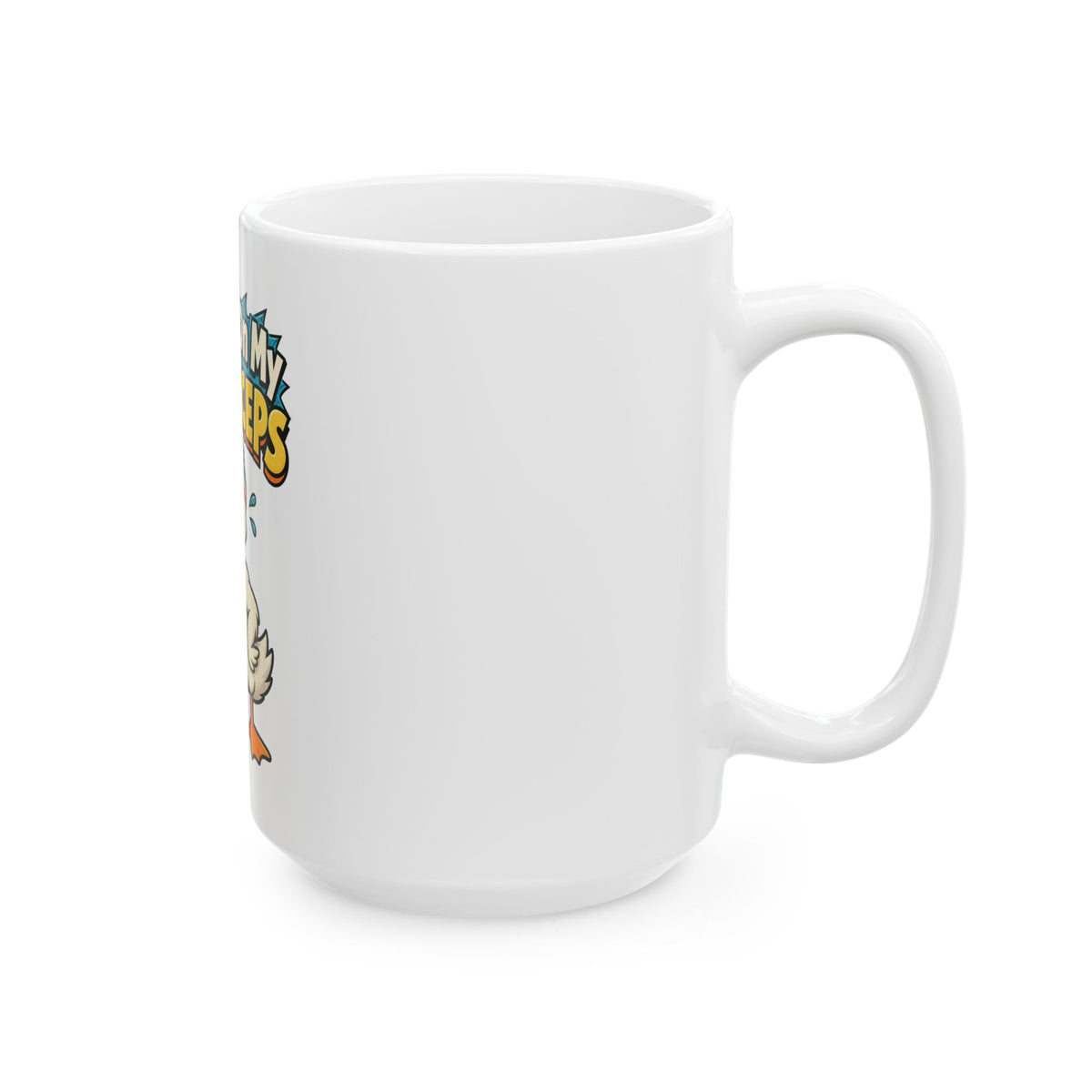 Working On My Quackceps Mug, Funny Gym Lover Gift for Him Her, Workout Christmas Gift, Coffee Mug 11oz 15oz