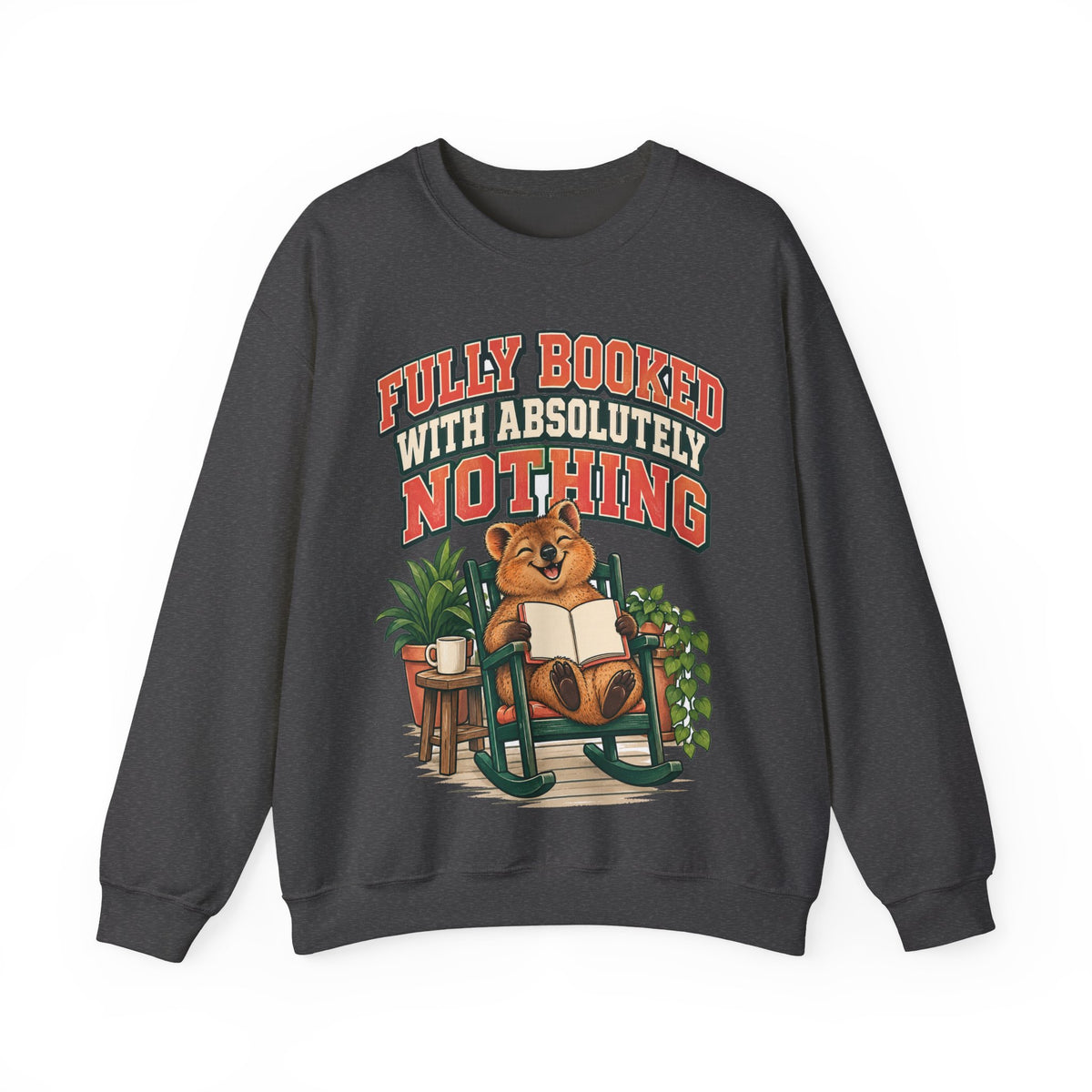 Funny Retirement Sweatshirt Fully Booked With Absolutely Nothing Quokka Sweatshirt, Retirement Gift, Sweatshirt