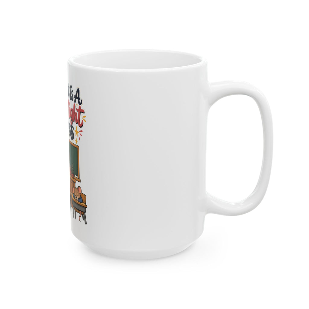 All I Want Is A Silent Night In Class Mug, Funny Teacher Christmas Gift, Secret Santa Stocking Stuffer, 11oz 15oz Coffee Mug