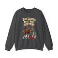 Funny Christmas Dad Sweatshirt The Ladder And I Have History Shirt, Funny Holiday Gift Tee, Christmas Gift Idea
