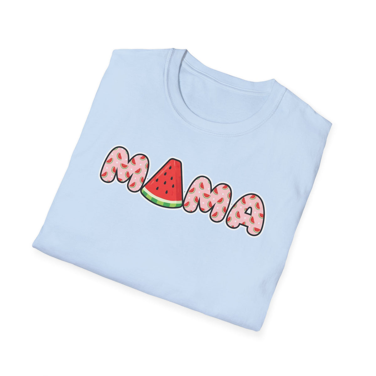 Mama Shirt, Watermelon Letters Summer Mom Tee, Mothers Day Gift