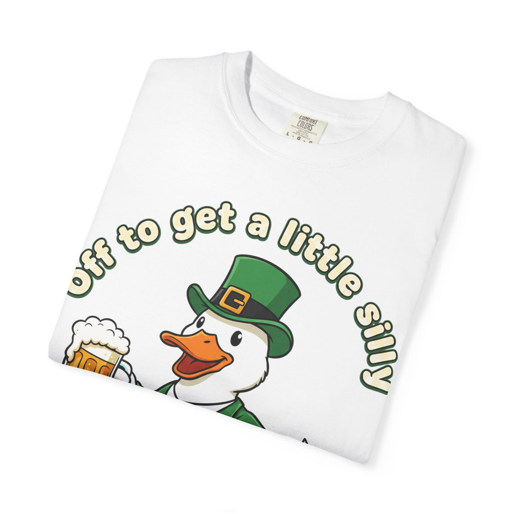 Off To Get A Little Silly Duck Shirt, Leprechaun Suit Beer Duck Tee, Funny St Patricks Day Shirt, Irish Gift