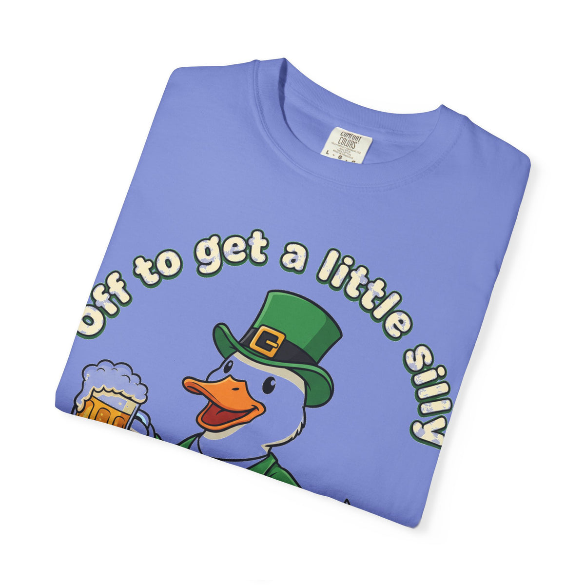 Off To Get A Little Silly Duck Shirt, Leprechaun Suit Beer Duck Tee, Funny St Patricks Day Shirt, Irish Gift