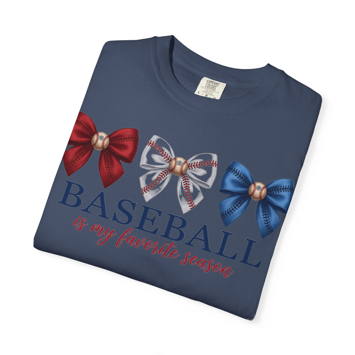Baseball Is My Favorite Season Shirt, Coquette Baseball Bows Tee, Baseball Mom Shirt, Game Day Gift