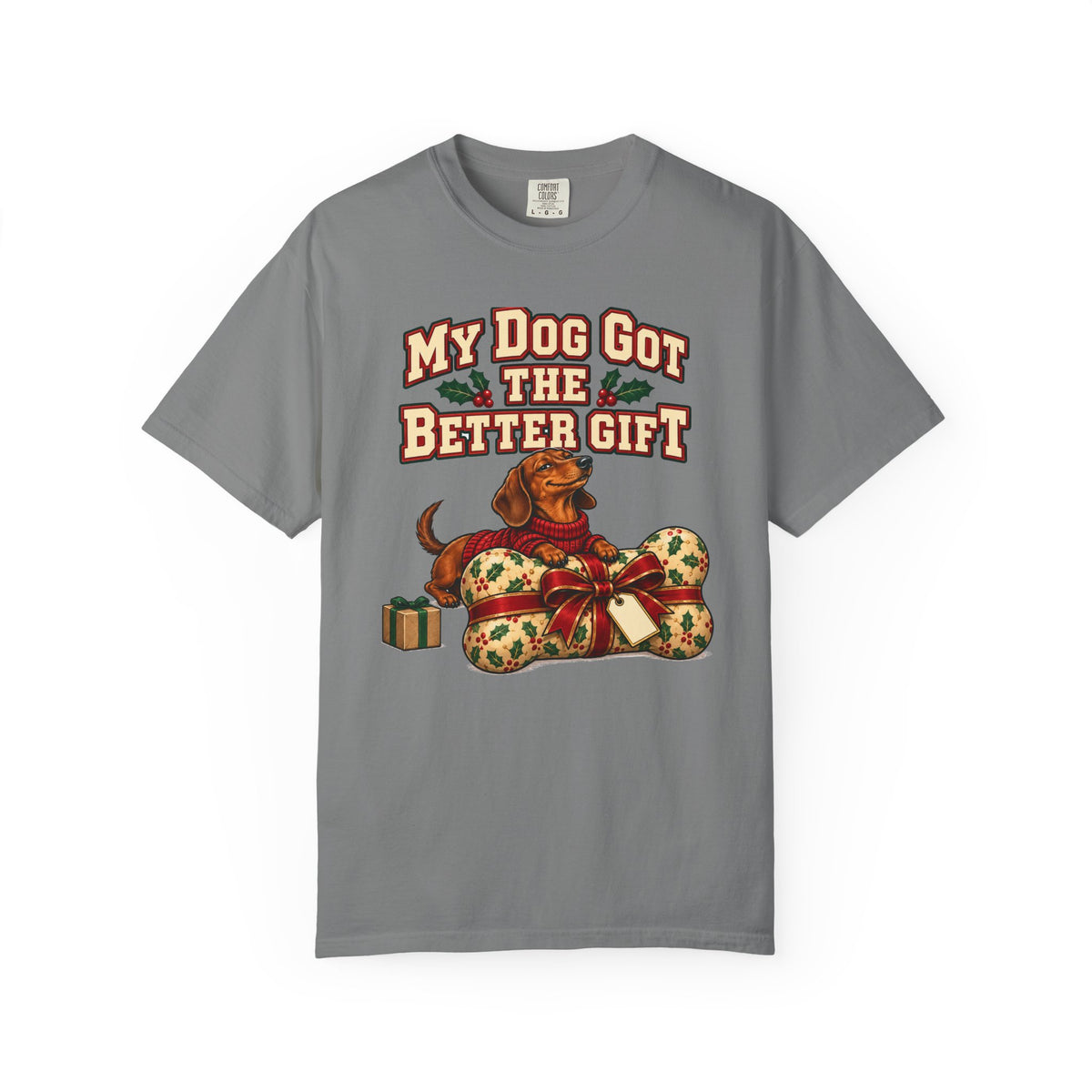 Funny Christmas Dog Shirt My Dog Got The Better Gift Shirt, Funny Holiday Gift Shirt, Christmas Gift Idea