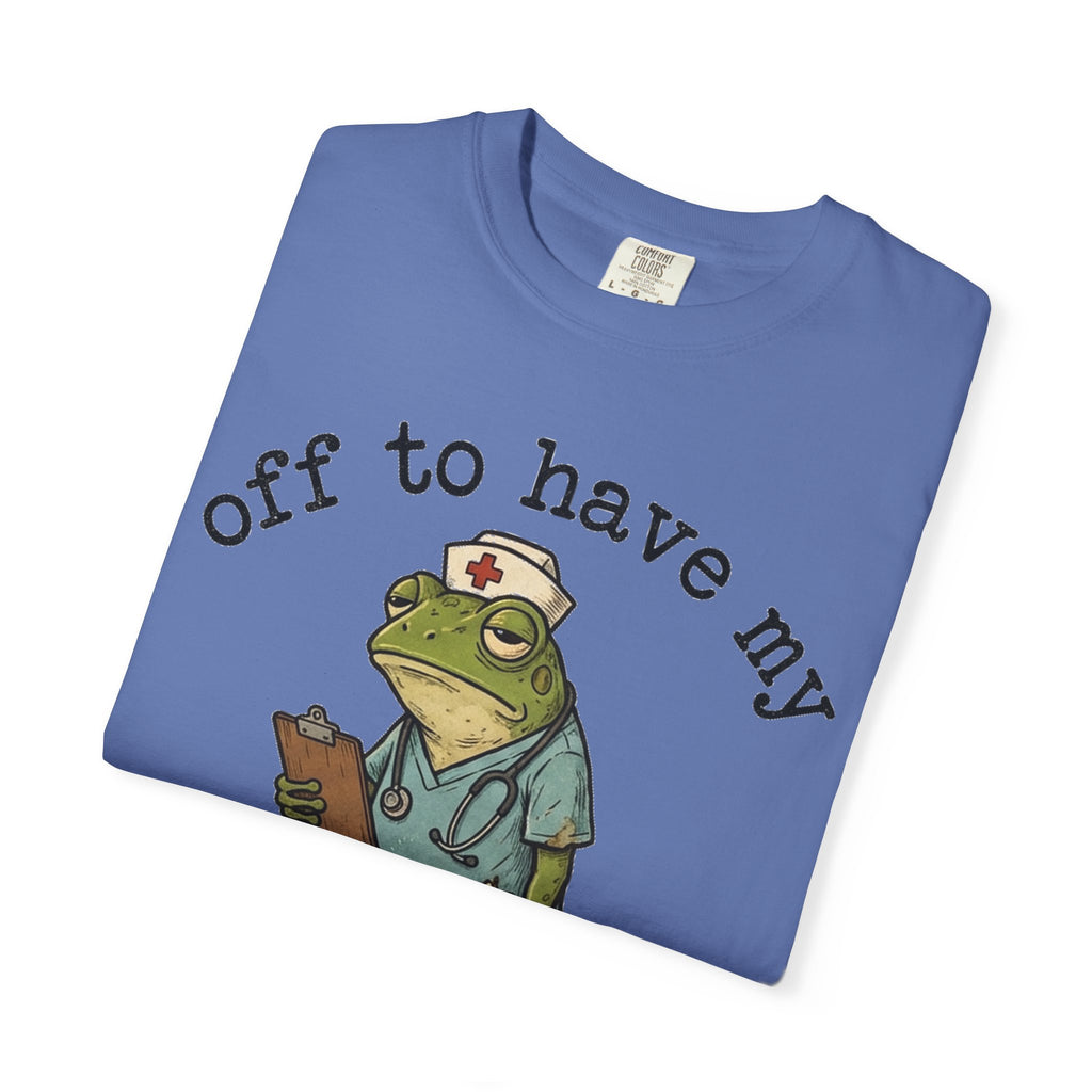 Off To Have My Flabbers Gasted Shirt, Funny Nurse Frog Tee, Sarcastic Scrubs Shirt, RN Gift