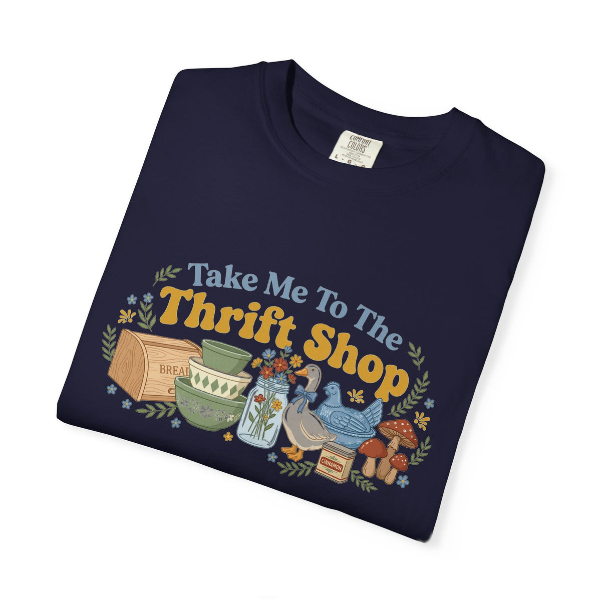 Take Me To The Thrift Shop Wide Shirt, Retro Thrift Finds Tee, Vintage Pyrex Shirt, Thrifter Gift