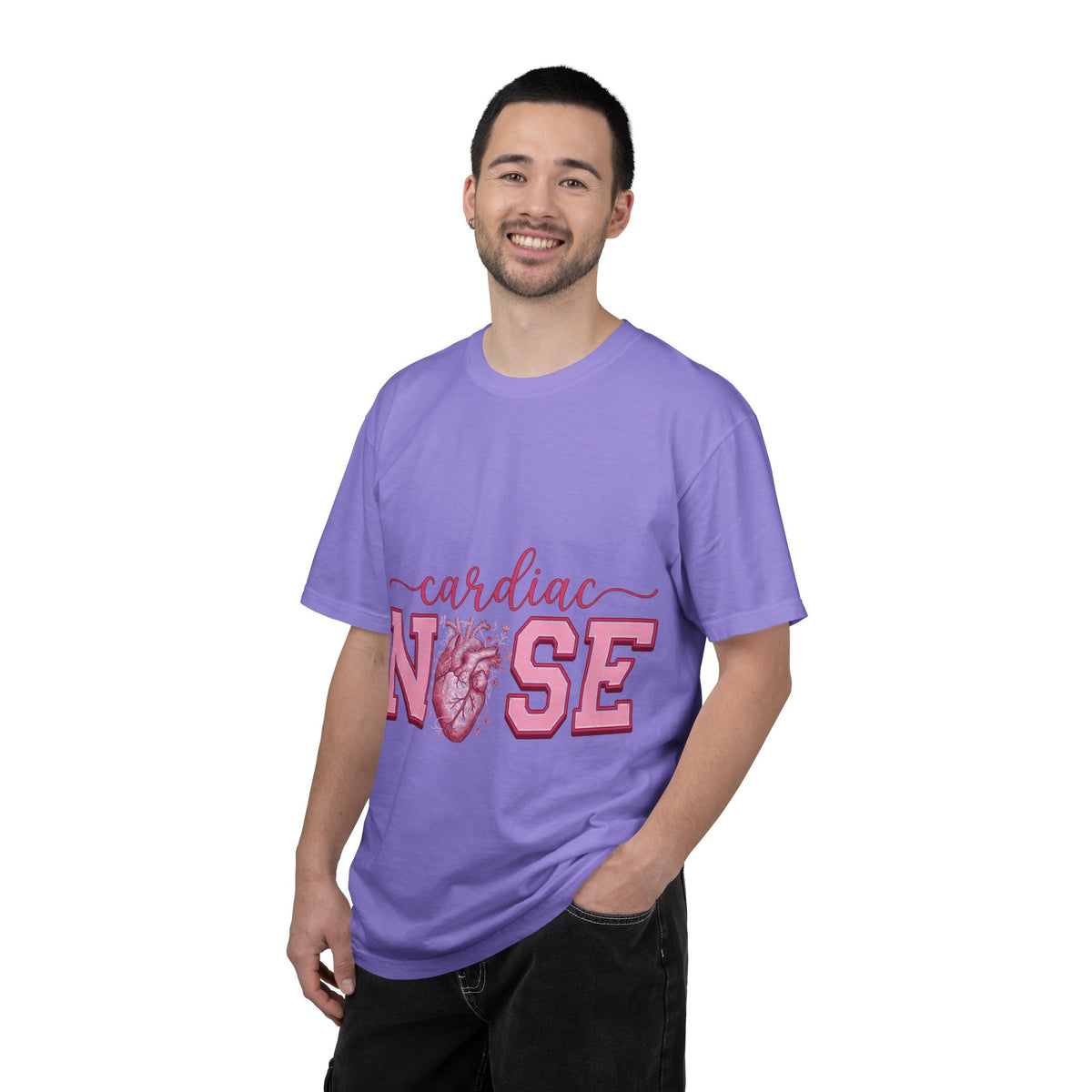 Cardiac Nurse Anatomical Heart Shirt, Pink Varsity Cardiology Tee, Cardiac RN Shirt, Nurse Gift