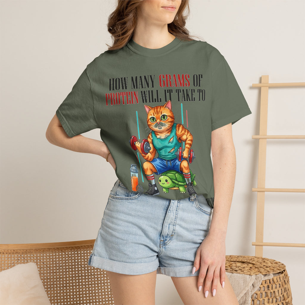 How Many Grams Of Protein Restore The Light In My Eyes Wide Shirt, Buff Gym Cat Tee, Funny Lifting Shirt, Gym Gift
