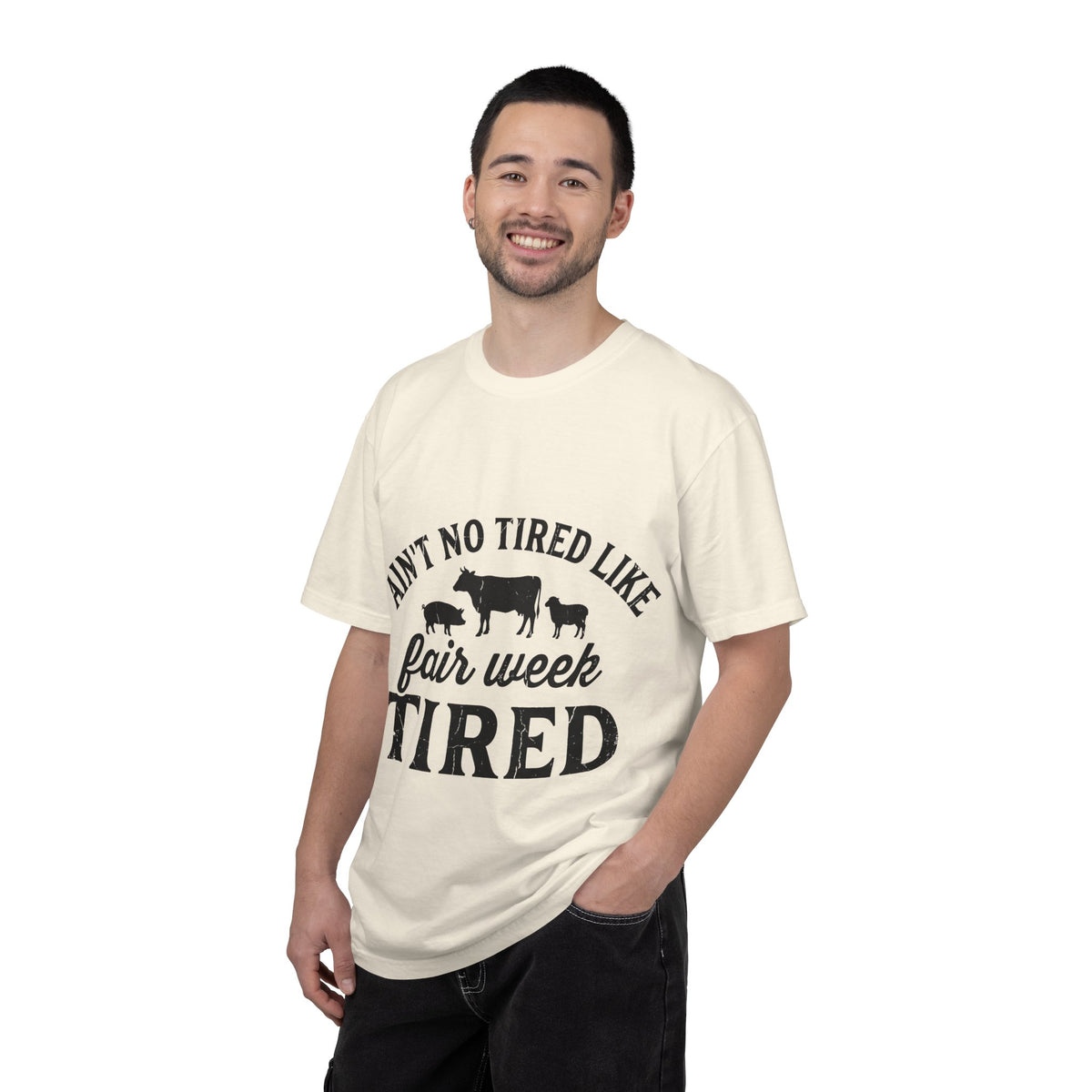 Ain't No Tired Like Fair Week Tired Shirt, Funny Livestock Show Tee, County Fair Mom Shirt, 4H Gift