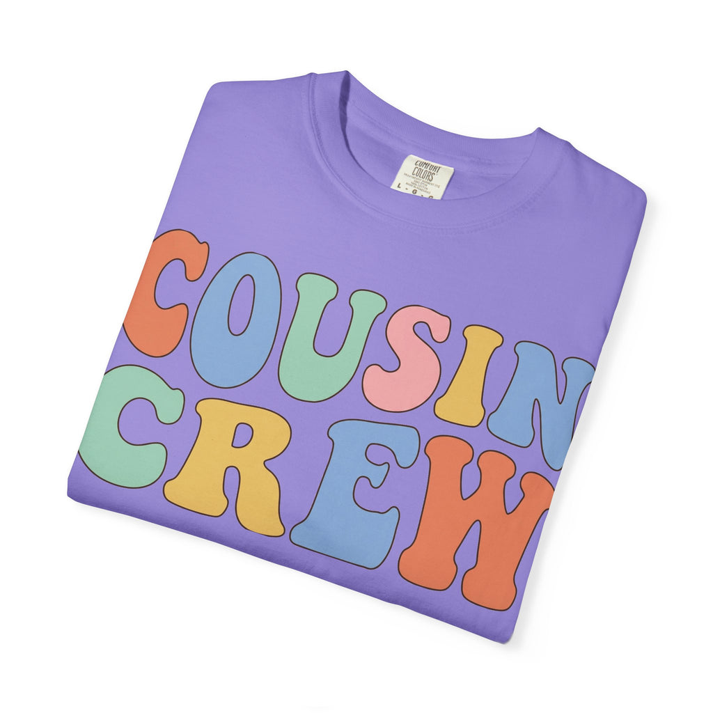 Cousin Crew Shirt, Retro Groovy Bubble Letter Tee, Matching Family Reunion Shirt, Cousin Gift