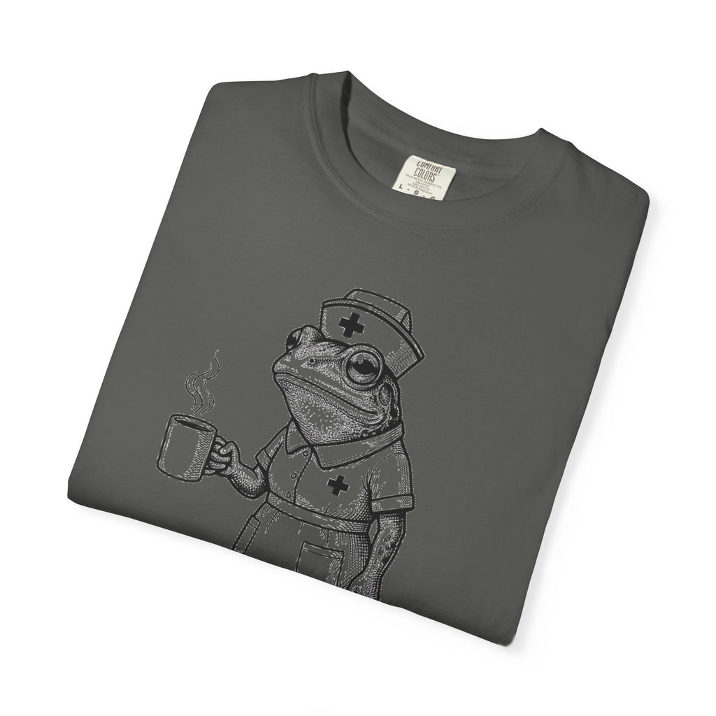 I Have To Ask Weird Stuff Or You'll Die Shirt, Etched Nurse Frog Tee, Funny Triage Shirt, RN Coffee Gift