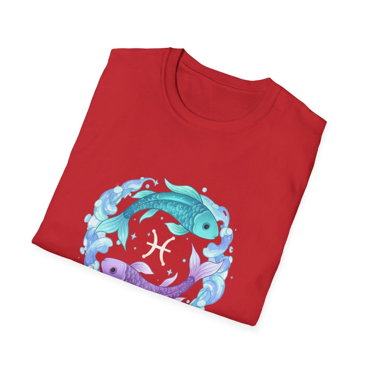 Pisces Zodiac Fish T-Shirt — Watercolor Pisces Symbol Tee