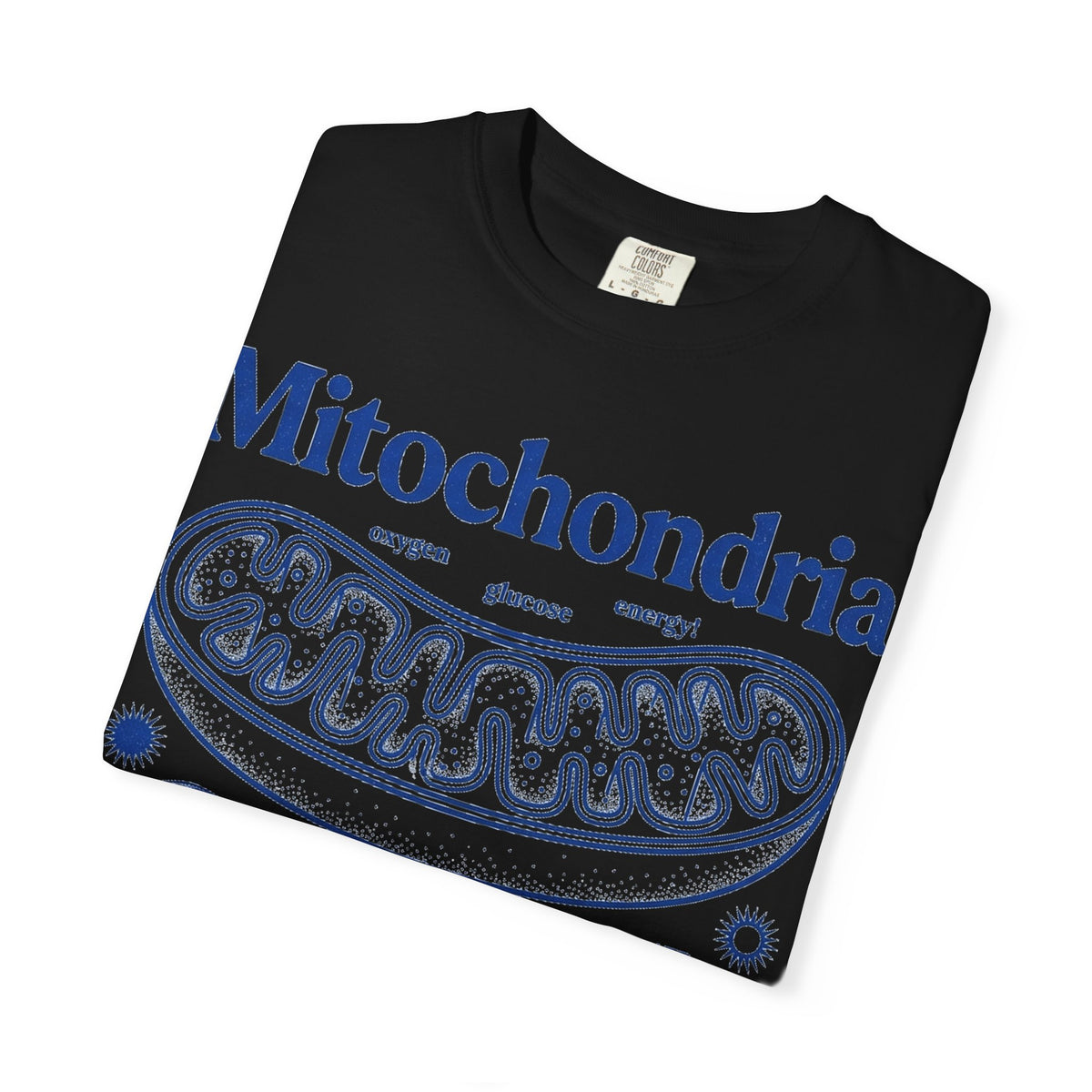 Mitochondria Powering Life Since Forever Tall Shirt, Retro Biology Poster Tee, Science Teacher Shirt, Nerd Gift