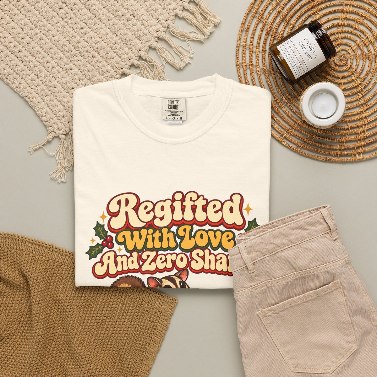Funny White Elephant Shirt Regifted With Love And Zero Shame Shirt, Funny Holiday Gift Shirt, Christmas Gift Idea