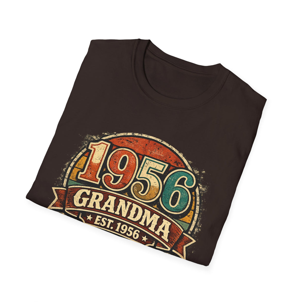 1956 Grandma T-Shirt – Vintage Established 1956 Birthday Gift