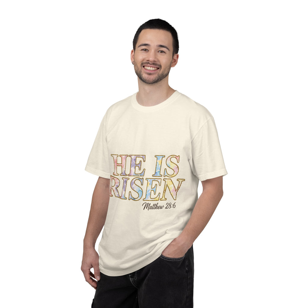 He Is Risen Shirt, Matthew 28:6 Easter Tee, Watercolor Christian Easter Shirt, Faith Gift