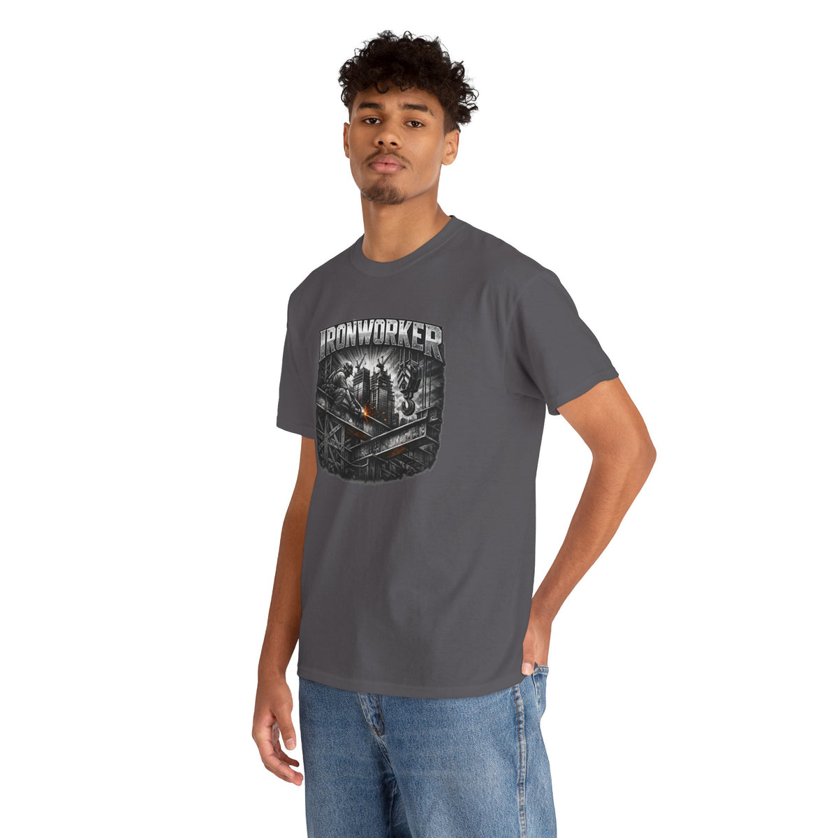 Ironworker Shirt, Steel Worker Graphic Tee, Construction Crew Gift
