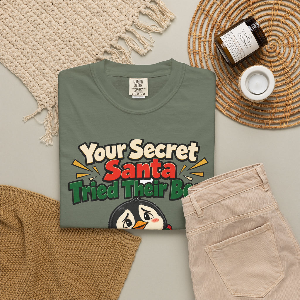 Your Secret Santa Tried Their Best Shirt | secret santa gift | Work Gift