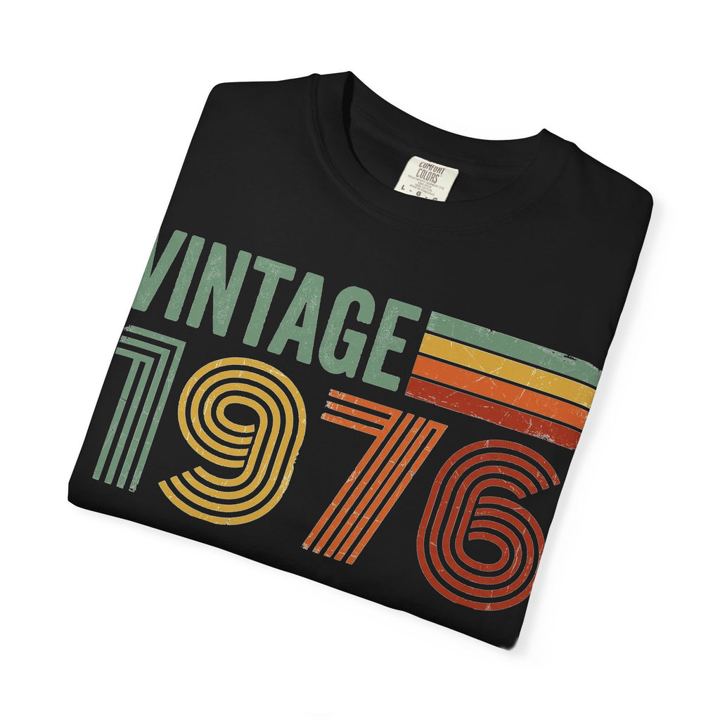 Vintage 1976 Shirt, Retro Stripe 50th Birthday Tee, Born In 1976 Shirt, Birthday Gift