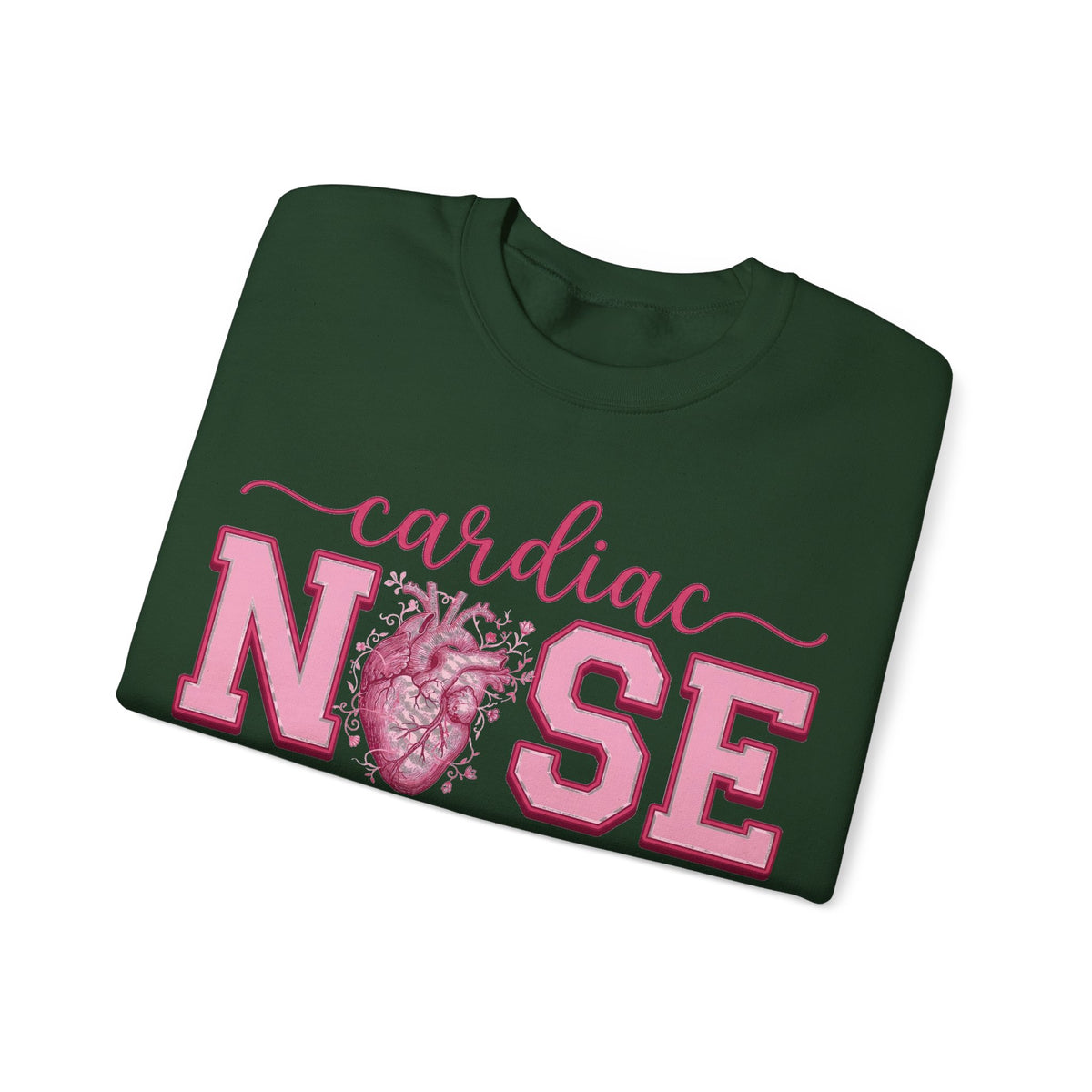 Cardiac Nurse Sweatshirt, Anatomical Heart Nurse Sweatshirt, Pink Varsity Cardiology Nurse Gift, ICU Cardiac RN Sweatshirt, Telemetry Nurse
