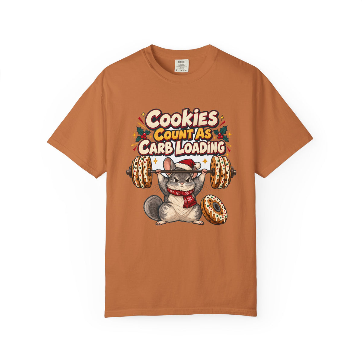 Funny Gym Christmas Shirt Cookies Count As Carb Loading Shirt, Funny Holiday Gift Shirt, Christmas Gift Idea