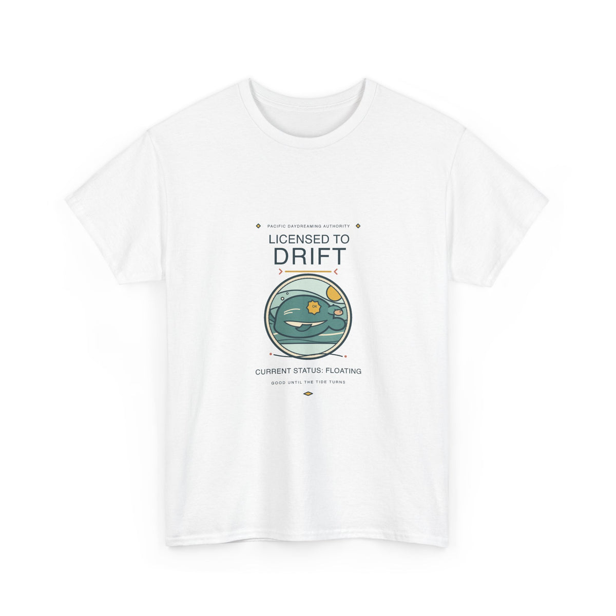 Licensed to Drift Manatee T-Shirt — Retro Ocean Humor Tee