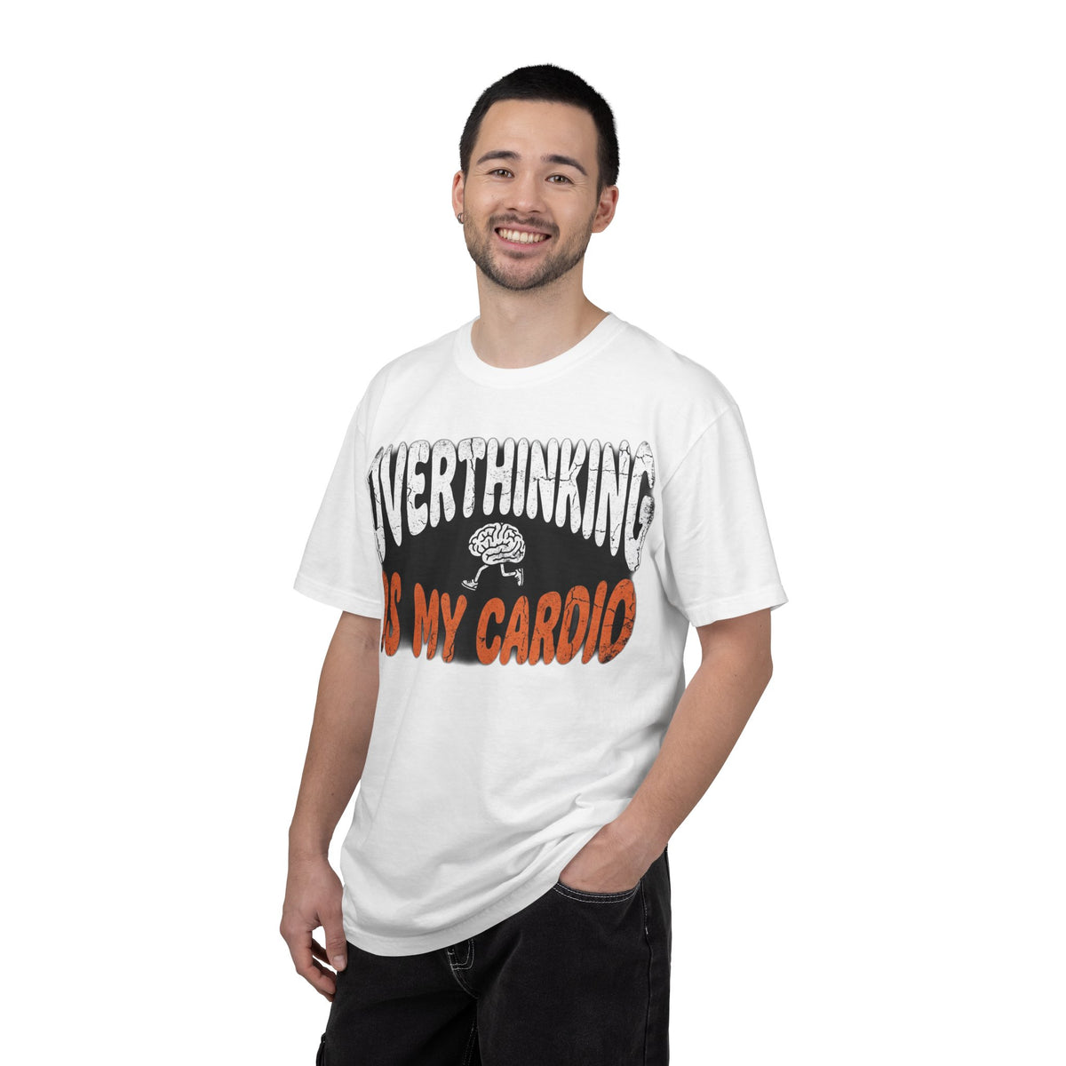 Overthinking Is My Cardio T-Shirt — Funny Graphic Tee for Anxious Thinkers