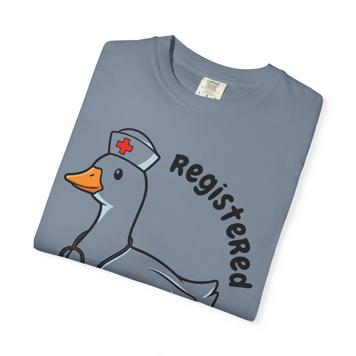 Registered Silly Goose Curved Shirt, Nurse Goose Stethoscope Tee, Funny Nurse Shirt, RN Gift