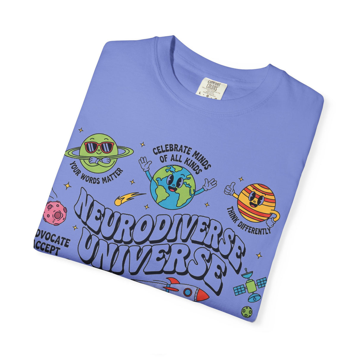 Neurodiverse Universe Bold Shirt, Celebrate Minds Of All Kinds Tee, Neurodiversity Pride Shirt, Advocate Gift