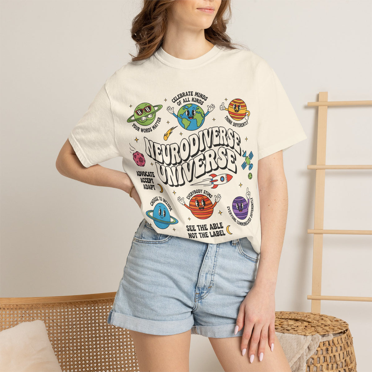 Neurodiverse Universe Bold Shirt, Celebrate Minds Of All Kinds Tee, Neurodiversity Pride Shirt, Advocate Gift