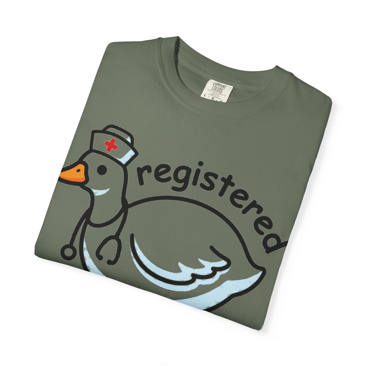 Registered Silly Goose Wide Shirt, Long Neck Nurse Goose Tee, Funny Nurse Shirt, RN Gift