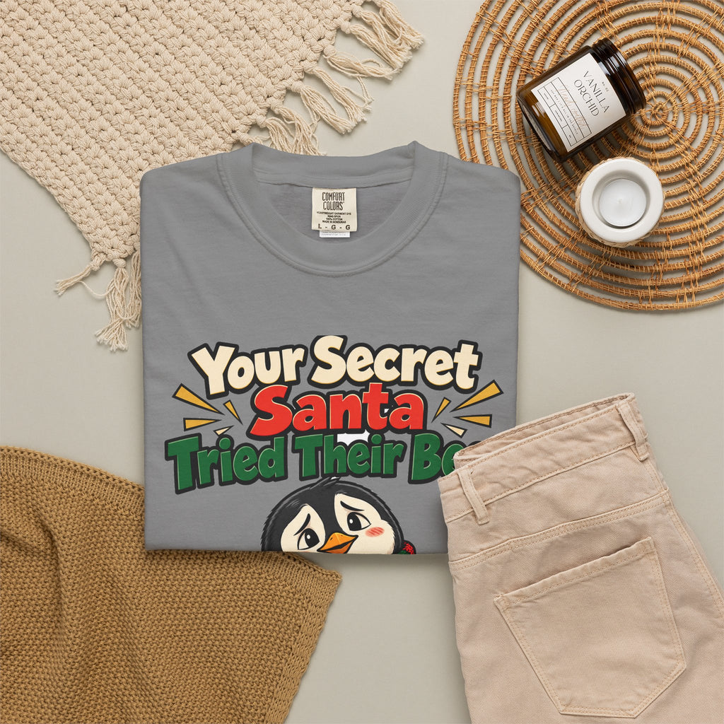 Your Secret Santa Tried Their Best Shirt | secret santa gift | Work Gift