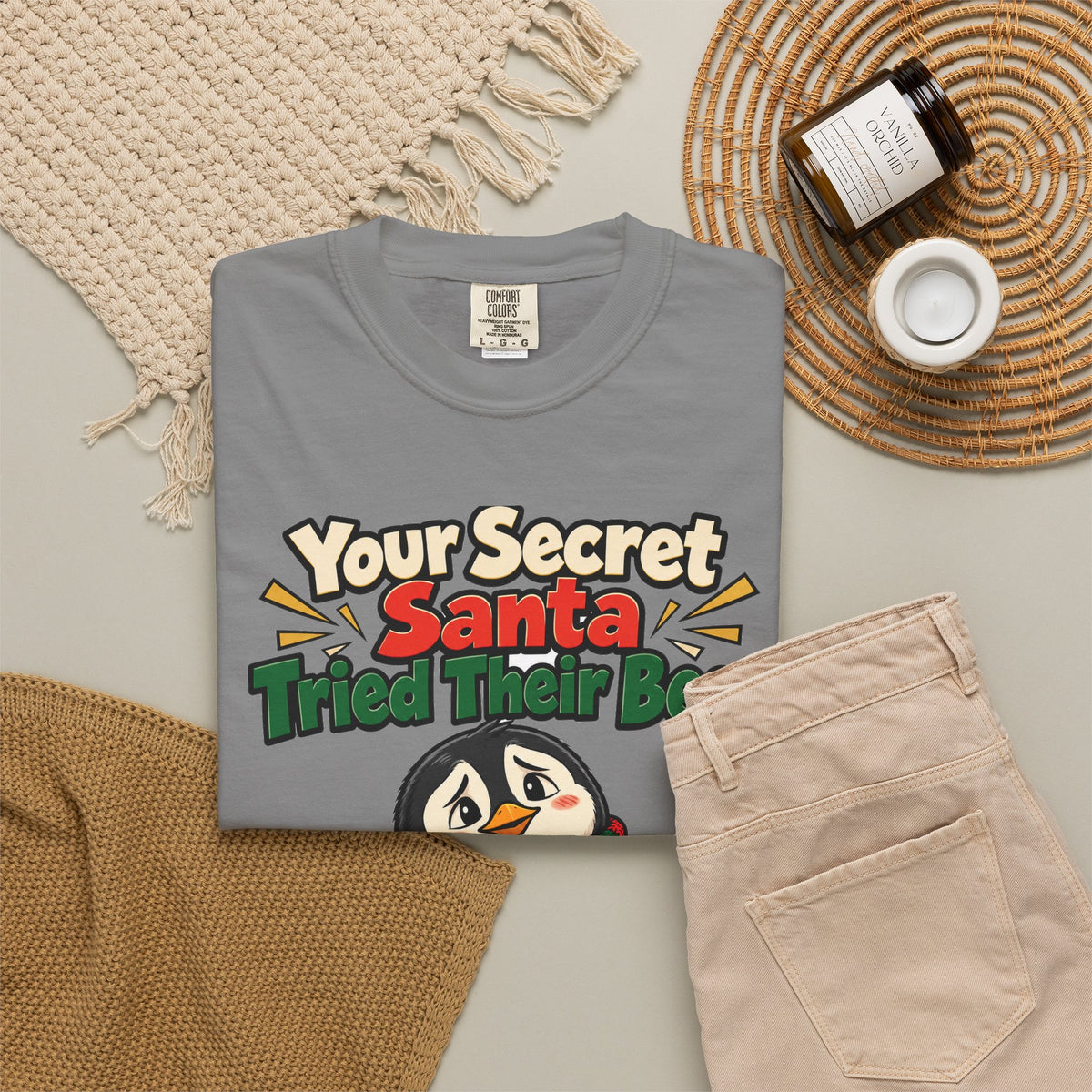 Your Secret Santa Tried Their Best Shirt | secret santa gift | Work Gift