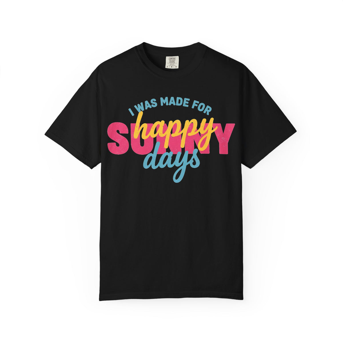 I Was Made For Happy Sunny Days Pastel Shirt, Soft Retro Summer Tee, Beach Vacation Shirt, Summer Gift
