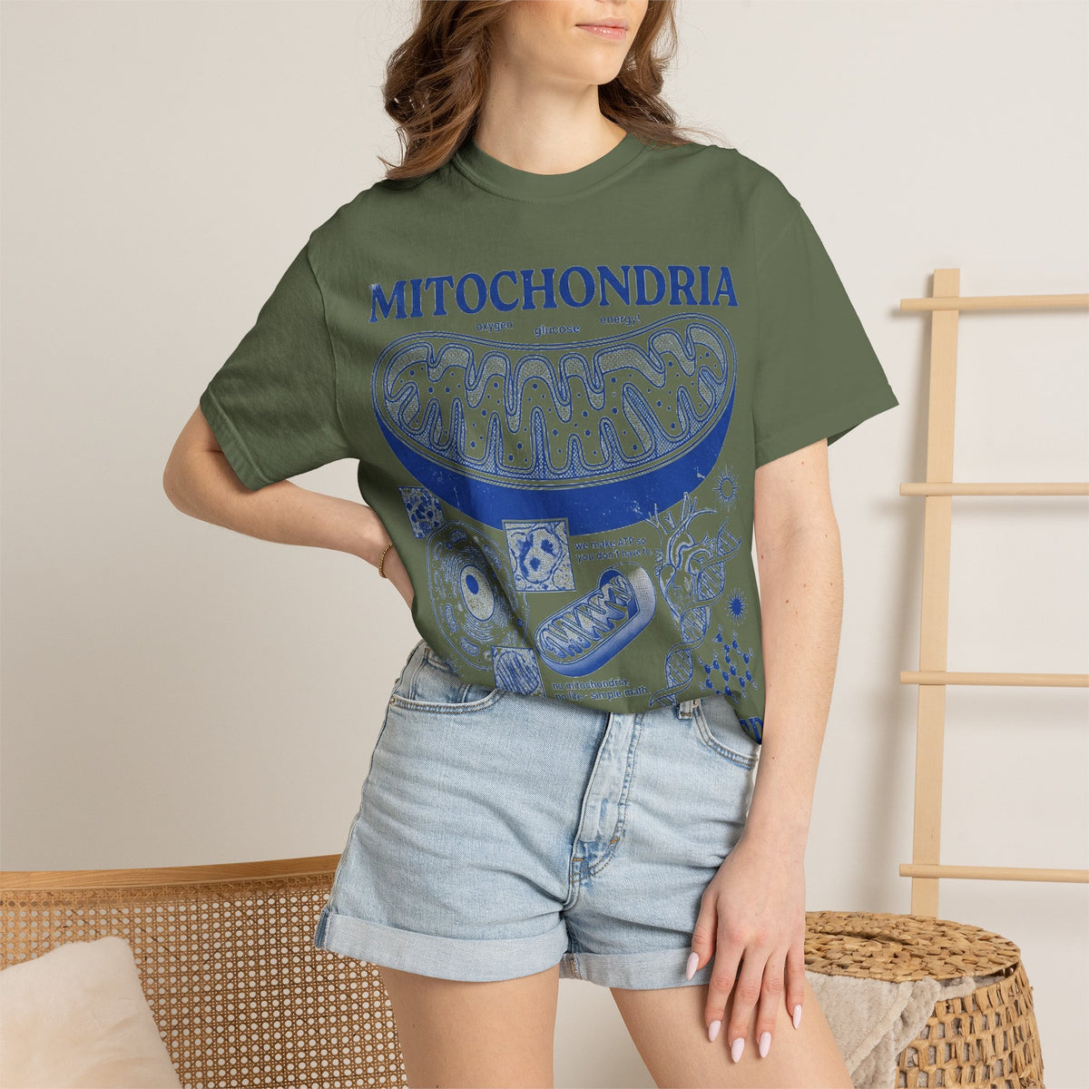 Mitochondria Powering Life Since Forever Shirt, Funny Biology Teacher Tee, Science Nerd Shirt, Student Gift