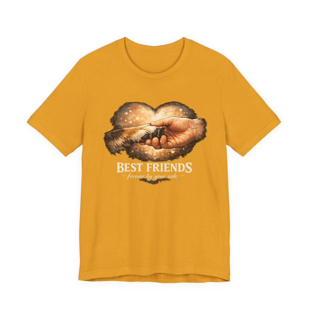Best Friends Paw & Human T-Shirt — "Best Friends" Pet Lover Tee