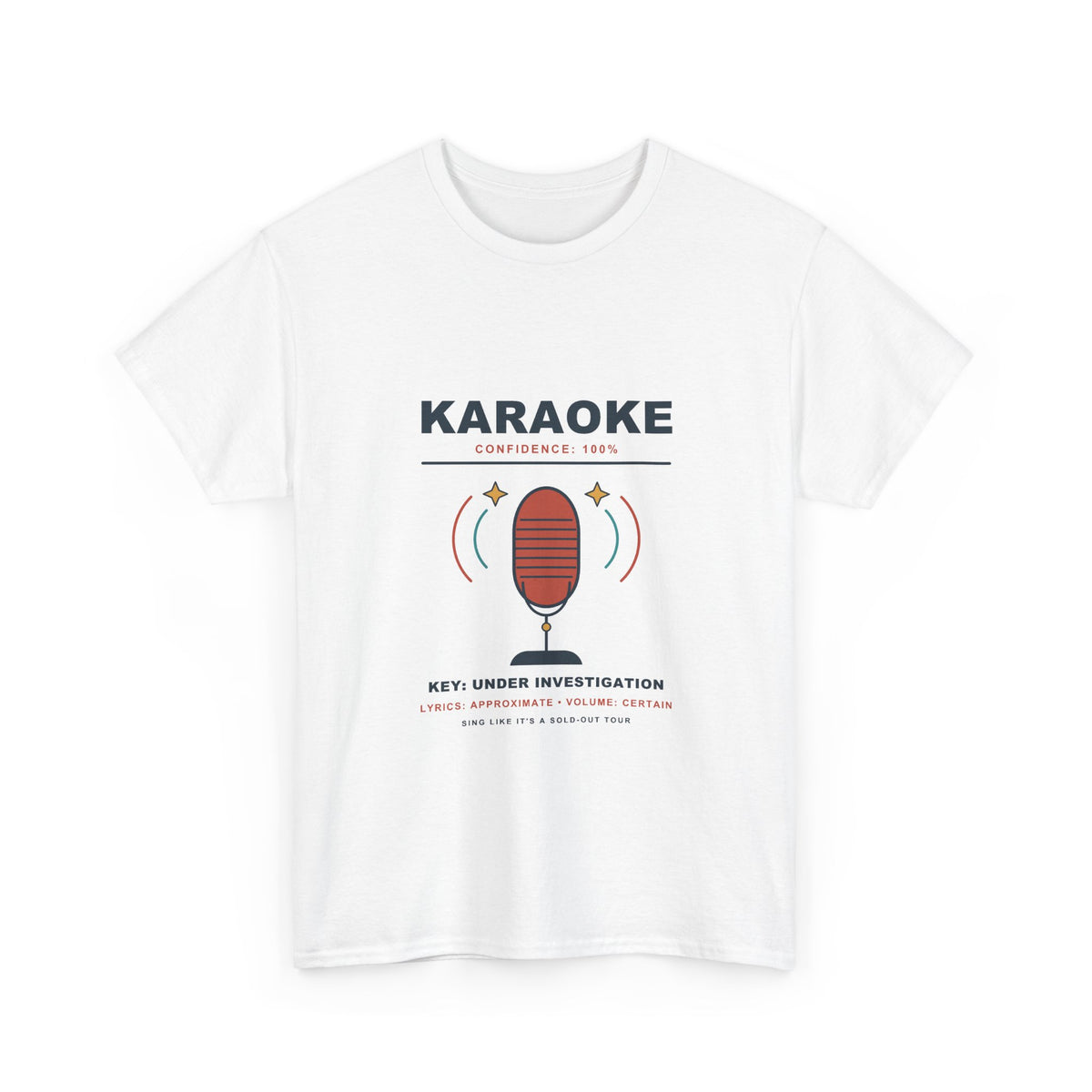 Karaoke Confidence Tee — Key Under Investigation