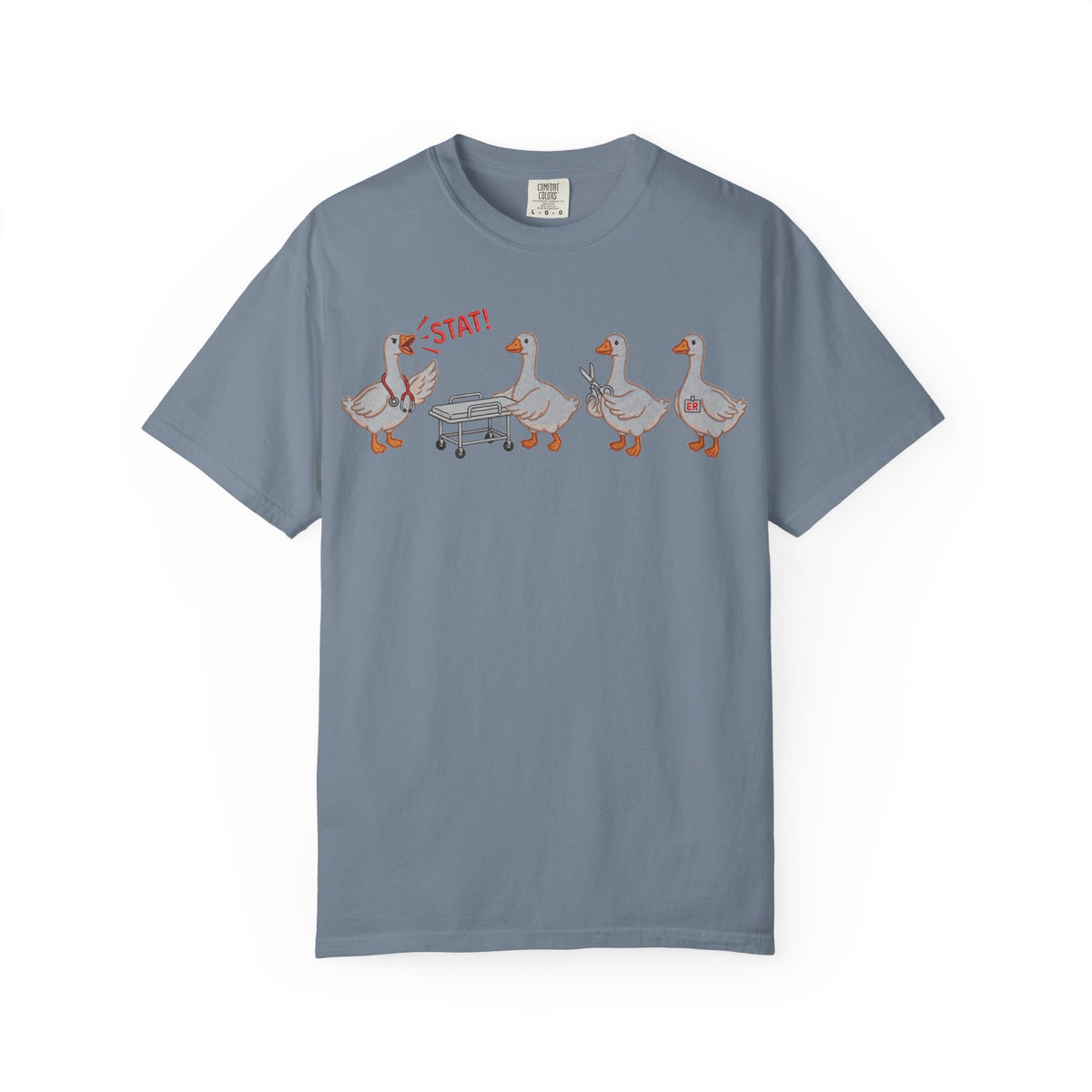 Nurse Goose Squad Stat Shirt, Funny ER Geese Tee, Night Shift Nurse Shirt, RN Team Gift