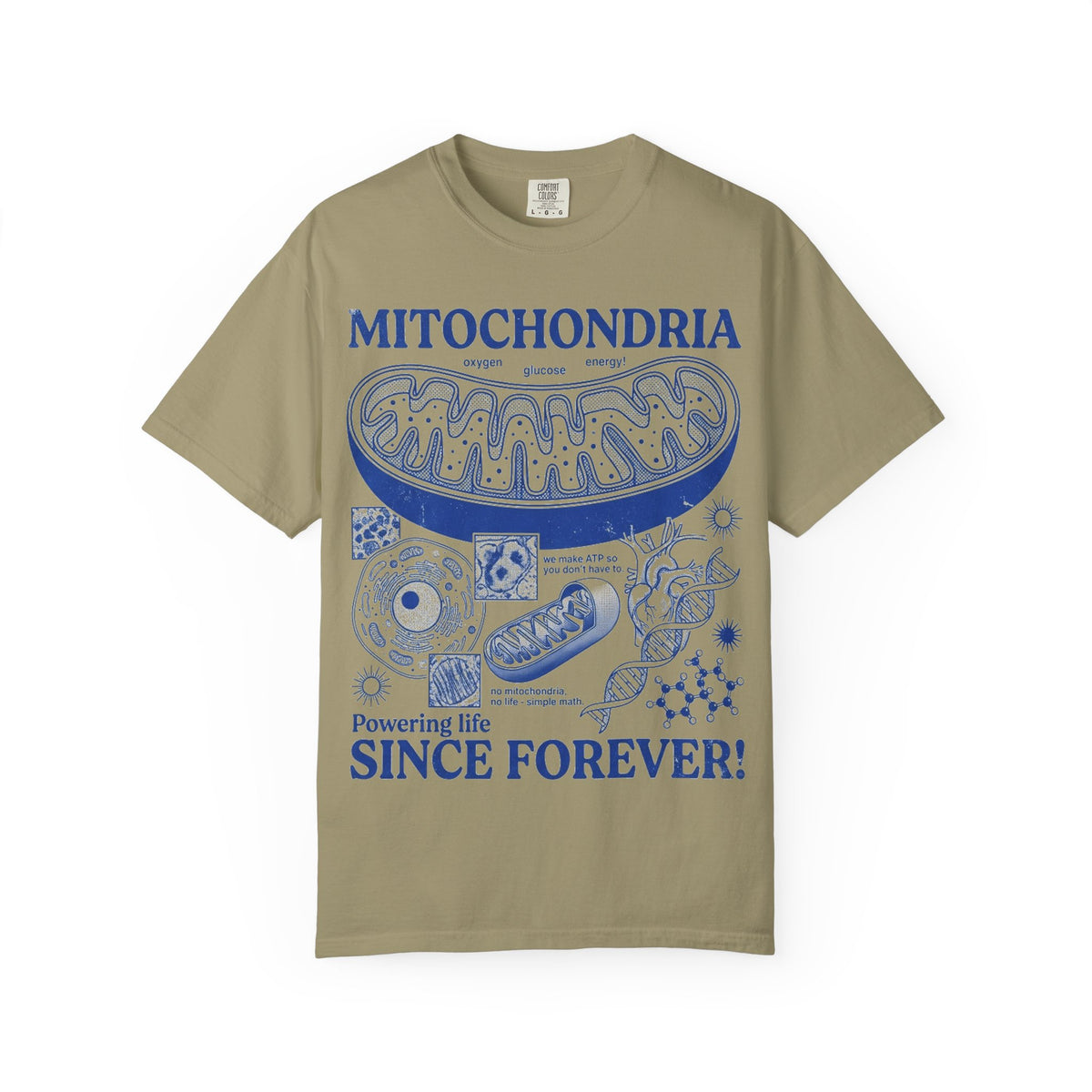 Mitochondria Powering Life Since Forever Shirt, Funny Biology Teacher Tee, Science Nerd Shirt, Student Gift