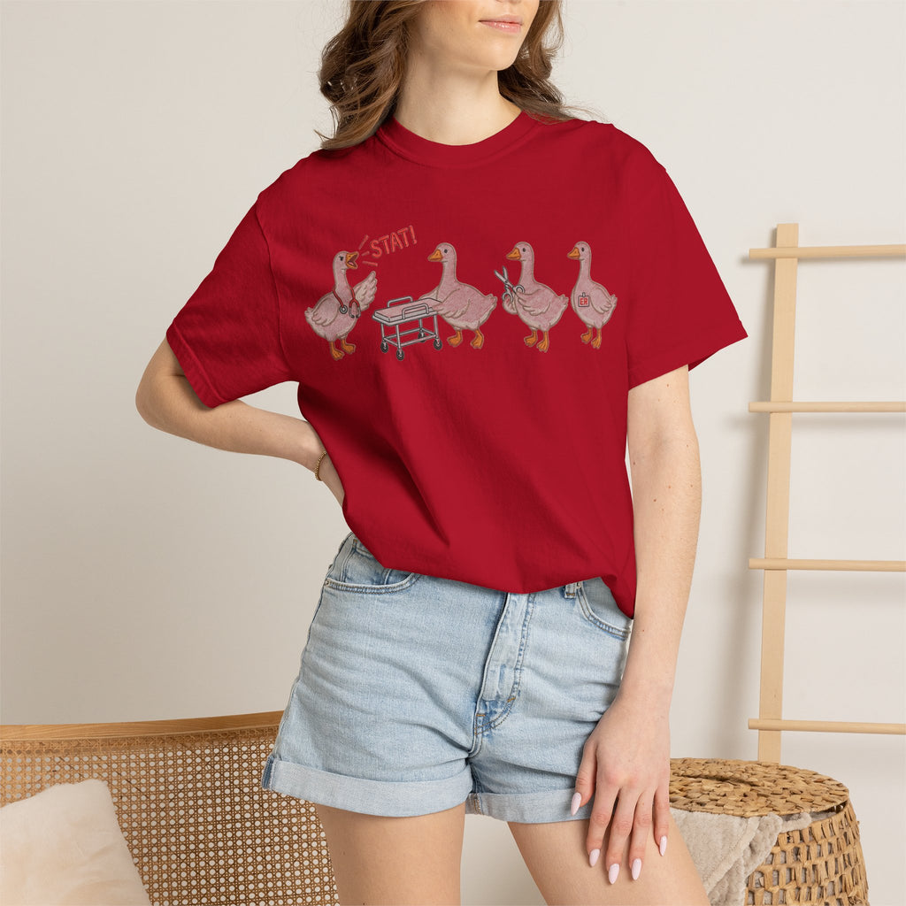 Nurse Goose Squad Stat Shirt, Funny ER Geese Tee, Night Shift Nurse Shirt, RN Team Gift